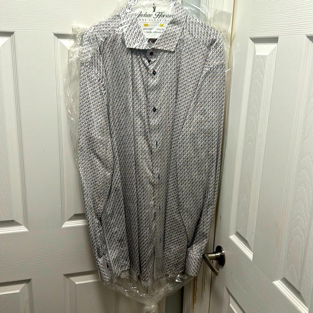7 downie st size 8 dress shirt